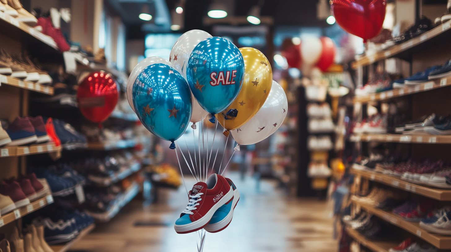 Wie bedruckte Werbeluftballons den Sale im Einzelhandel ankurbeln