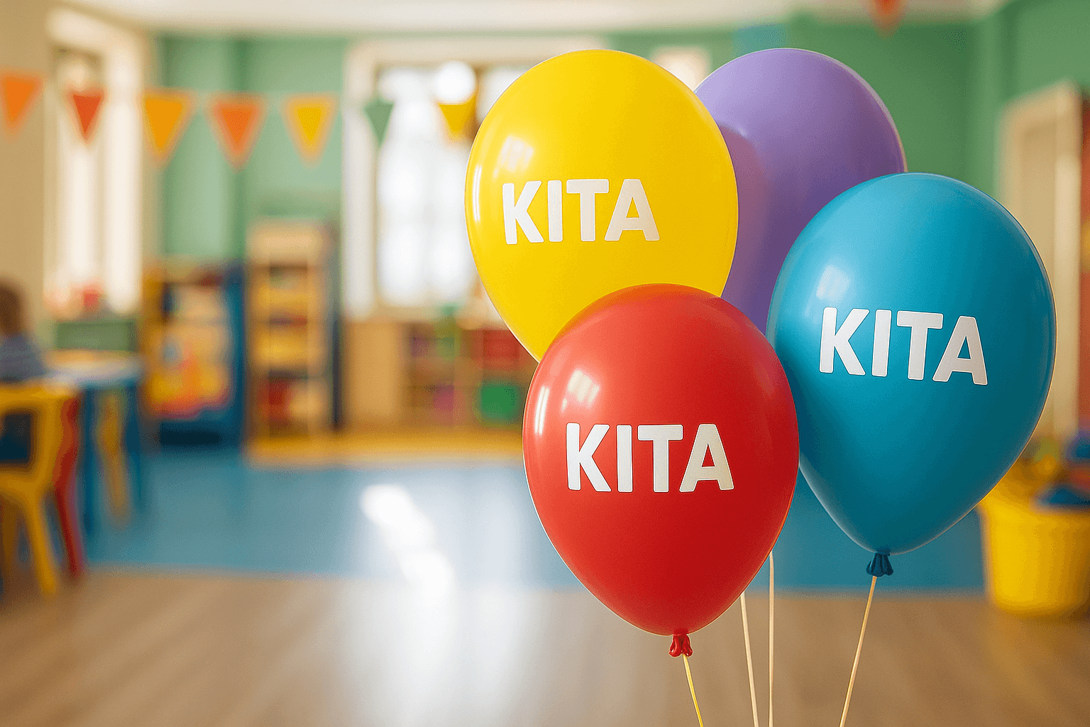 Bedruckte Luftballons: Hingucker in der Kita